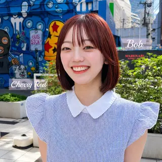 ショート カラー 柔らかい艶暖色 レイヤー🫧姫汝のヘアスタイル