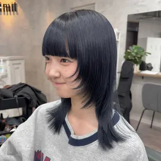 セミロング カラー JUNSHIN🦋 ヘアセット／カラーのヘアスタイル