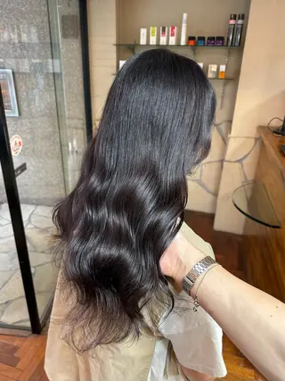 ロング カラー 矢野 晃平のヘアスタイル