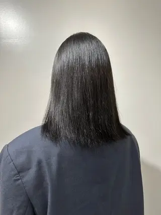 ミディアム 酸性ストレート/艶髪 /縮毛/sara❄️のヘアスタイル