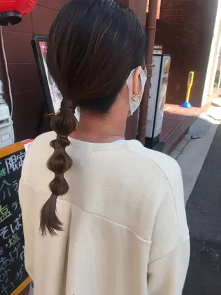 ヘアアレンジ さの あやねのヘアスタイル