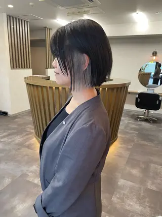 ミディアム 【髪質改善】 【酸性ストレート】のヘアスタイル