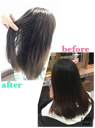 ミディアム カラー 店長 小池アキトのヘアスタイル