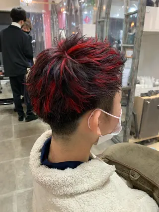 メンズ ヲタク美容師 店長　上原のヘアスタイル