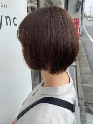 ショート カラー Sync所属・木・日曜日限定⭐️ 透明感カラー　まほのヘアスタイル
