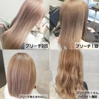 セミロング カラー ミルクティー特化 🌈島内　琢真🌈のヘアスタイル