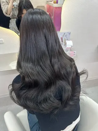 ロング カラー Rio🎀ブリーチ なし透明感♡顔周り♡のヘアスタイル