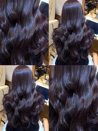 ロング カラー 👑髪質改善wカラー /ハイトーン/アユカのヘアスタイル