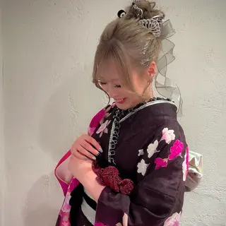 ヘアアレンジ 🦋Misaki🦋 メンズパーマ/着付けのヘアスタイル