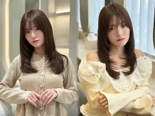 ミディアム 韓国ヘア/美髪矯正/ Haruna🦋のヘアスタイル