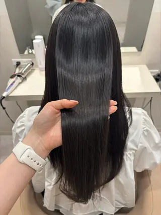 ロング カラー ヘアアレンジ 押切 響　のヘアスタイル