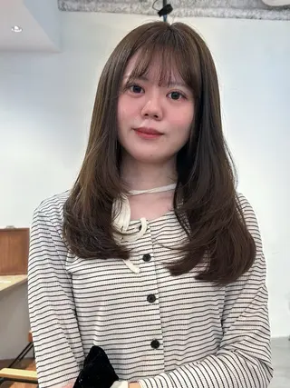 セミロング ボブ/レイヤー 大阪梅田/きょうかのヘアスタイル