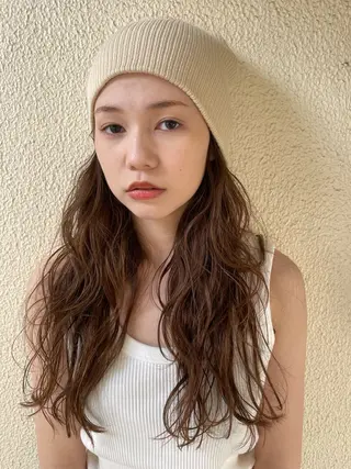 ロング カラー 狩野 羅夢のヘアスタイル
