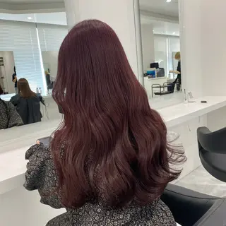 ロング カラー ヘアアレンジ 🫧モテる💗ダメー ジレスハイトーン🫧のヘアスタイル