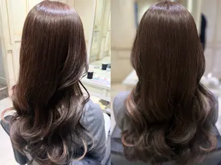 セミロング カラー 艶髪✨　徳丸 瞭のヘアスタイル