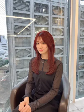 ロング カラー ヘアアレンジ 【代表】 たき〜のヘアスタイル