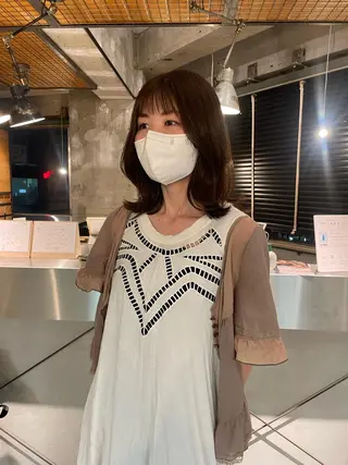 ミディアム カラー 海外レイヤー /NAGISAのヘアスタイル