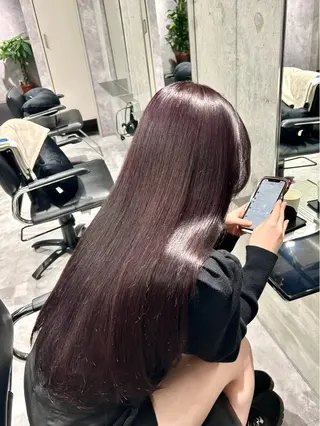 ロング カラー OAK溝の口 天使の輪👑YUKIのヘアスタイル