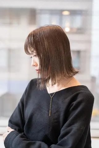ミディアム カラー Lazo/ 原弥和子のヘアスタイル