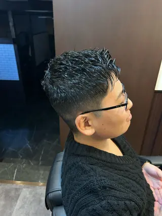 ショート パーマ メンズ 林 聖也のヘアスタイル