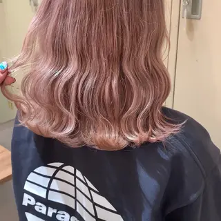 セミロング カラー ヘアアレンジ 代表🎀 ふわモテ愛 され髪🩷yumiのヘアスタイル