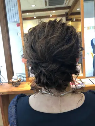 ミディアム ヘアアレンジ ✨🌿大人可愛い愛さ れhair🌿✨松本のヘアスタイル