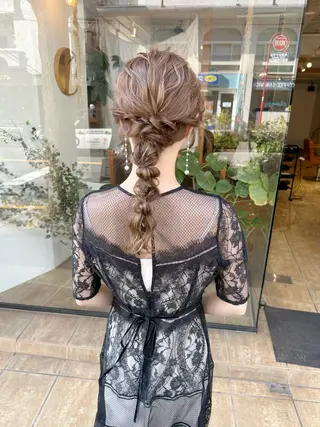 ロング ヘアアレンジ ヘアアレンジ にいた　かづしげのヘアスタイル