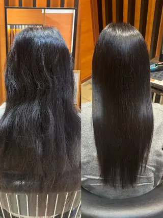 ロング 🫧いお/透明感艶 カラー/縮毛矯正🫧のヘアスタイル