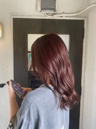 セミロング カラー BATON.あずみ /カラー/縮毛矯正のヘアスタイル