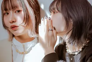 ミディアム カラー 暖色カラー❤️/韓国 ヘア/りり菜のヘアスタイル