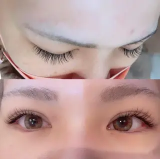 マツエク・マツパ 透明感ハイトーン🦄 キラ🌈のヘアスタイル