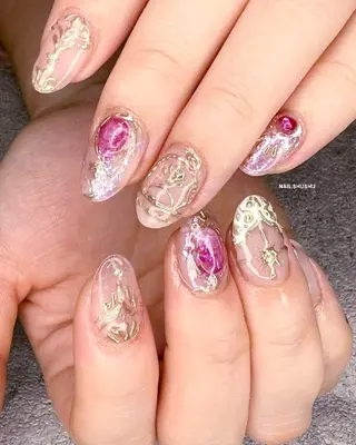 ネイル 3dパーツ/流行り 👧shushu❤️のネイルデザイン