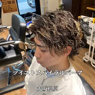 ミディアム カラー メンズ メンズ専門美容師 小倉裕悟のヘアスタイル