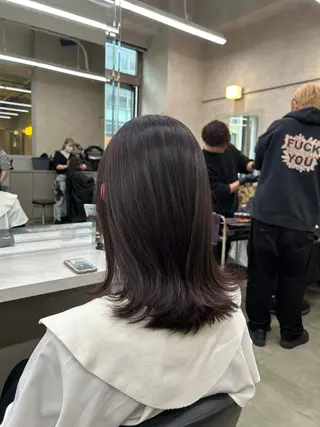 カラー 透明感ベージュ🤎 ナチュラルレイヤーのヘアスタイル
