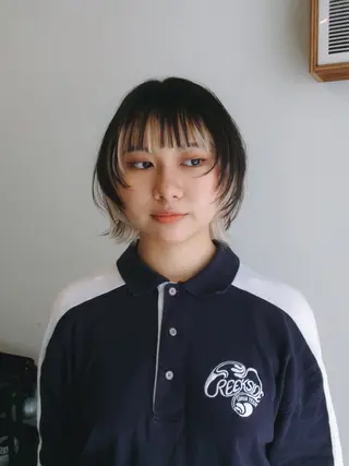 ショート 【韓国レイヤー特化 ハッシュカット】のヘアスタイル