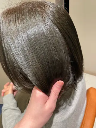 セミロング カラー 暖色/ベージュ/ メンズ/鈴木彩のヘアスタイル
