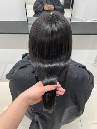 ロング カラー ブリーチなしWカラー /アレンジ/ユウミのヘアスタイル
