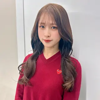 セミロング カラー ブリーチなし/レイヤ ー特化🌈Tommyのヘアスタイル