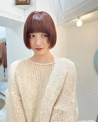 ミディアム カラー Memories 銀座のヘアスタイル