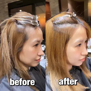 ミディアム パーマ 小田裕也 チャンモリパーマのヘアスタイル