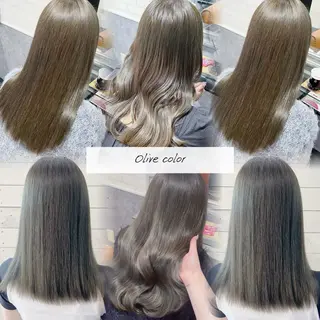 セミロング 松本 沙城のヘアスタイル