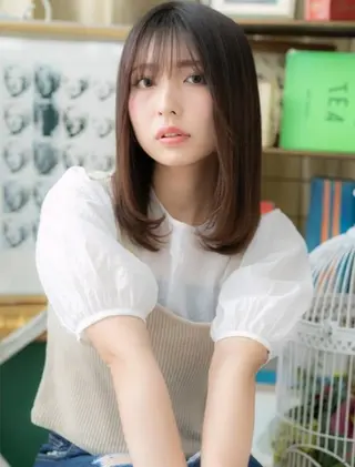 セミロング 中野 雄介のヘアスタイル