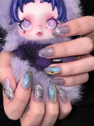 ネイル さゆり￤推しキャラ ￤ロングネイル🩷のネイルデザイン