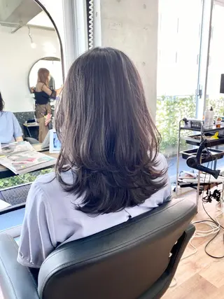 ミディアム 似合わせレイヤー 🇰🇷荒木洋文のヘアスタイル