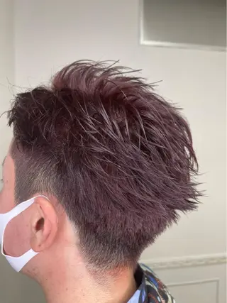 メンズ 中顔面短縮 顔まわり新田大翔のヘアスタイル