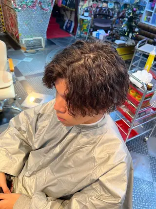 パーマ 大人GAL製造機/カ ラー×エクステゆいとのヘアスタイル