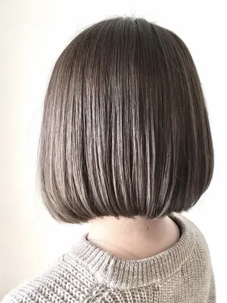 ミディアム カラー パーマ ヒナ/酸性ストレート ・艶カラー🌿のヘアスタイル