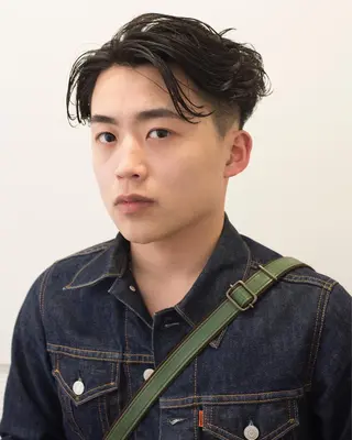 ミディアム メンズ 千葉 慎也のヘアスタイル