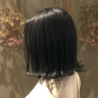 ミディアム カラー qpula misuzuのヘアスタイル