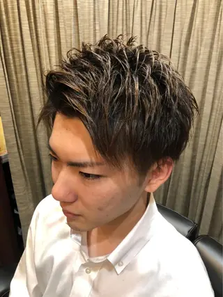 ショート メンズ 浅見 天翔のヘアスタイル